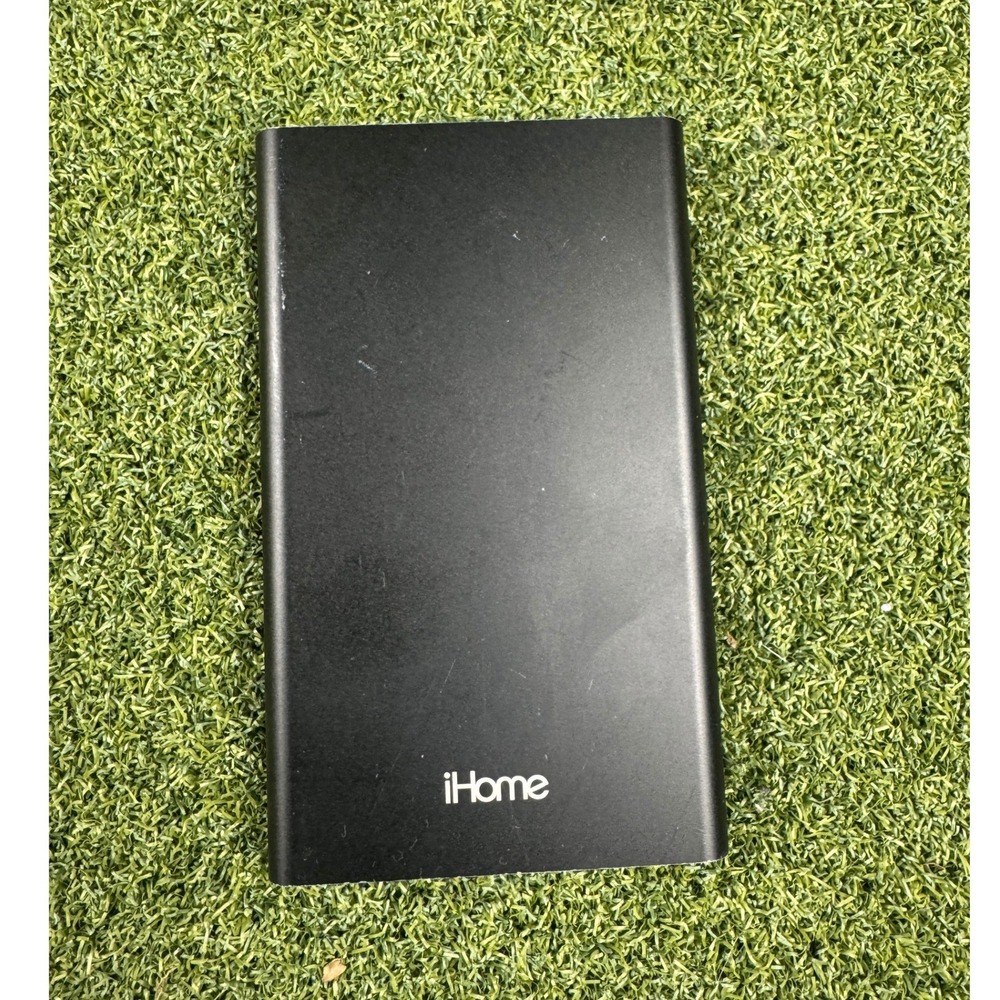 iHome 5000mAh Portable Charger Power Bank USB Micro USB Black Slim